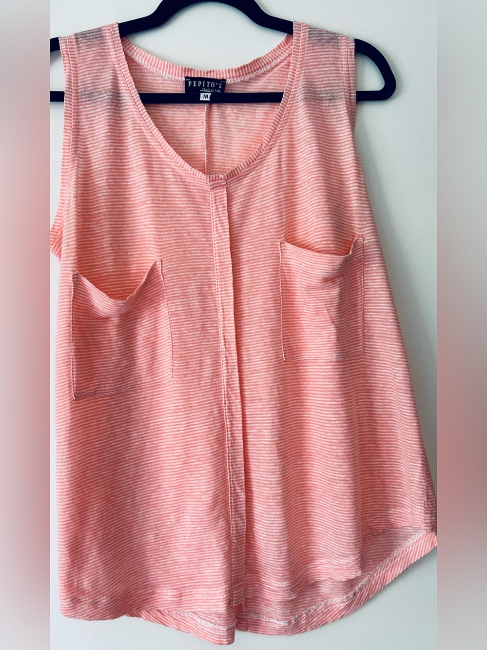 Pepito’s Positano - Made in Italy 100% Linen Tank - Oversized - Picture 10 of 12